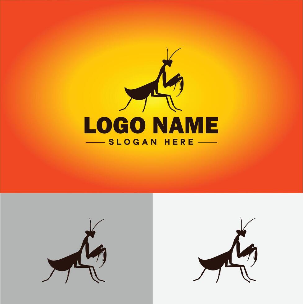 louva a Deus logotipo vetor arte ícone gráficos para o negócio marca ícone louva a Deus logotipo modelo