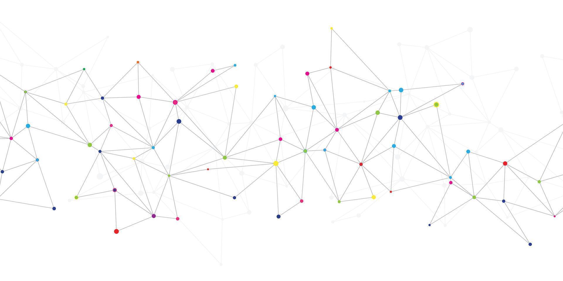 local na rede Internet cabeçalho ou bandeira Projeto com abstrato geométrico fundo e conectando pontos e linhas. vetor