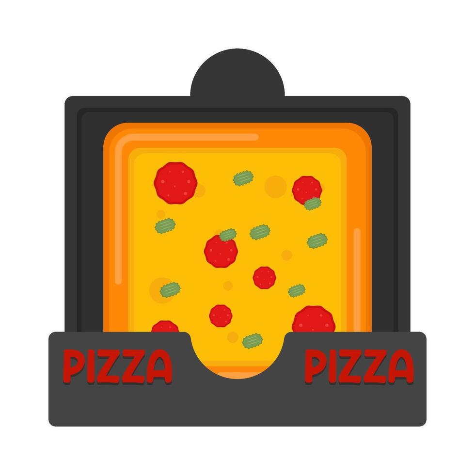 ilustração de pizza vetor