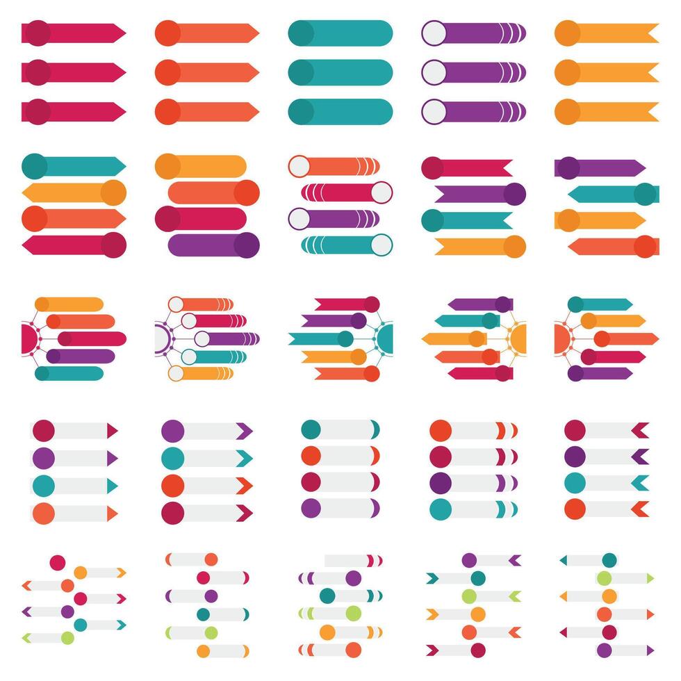 infográfico rótulo caixa ilustração vetor