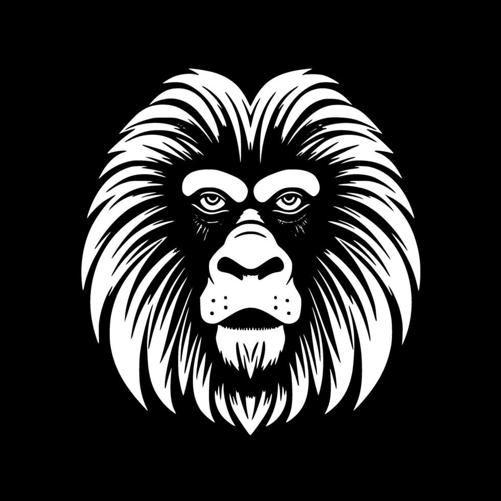 babuíno, minimalista e simples silhueta - vetor ilustração
