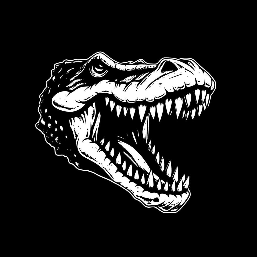 crocodilo - minimalista e plano logotipo - vetor ilustração