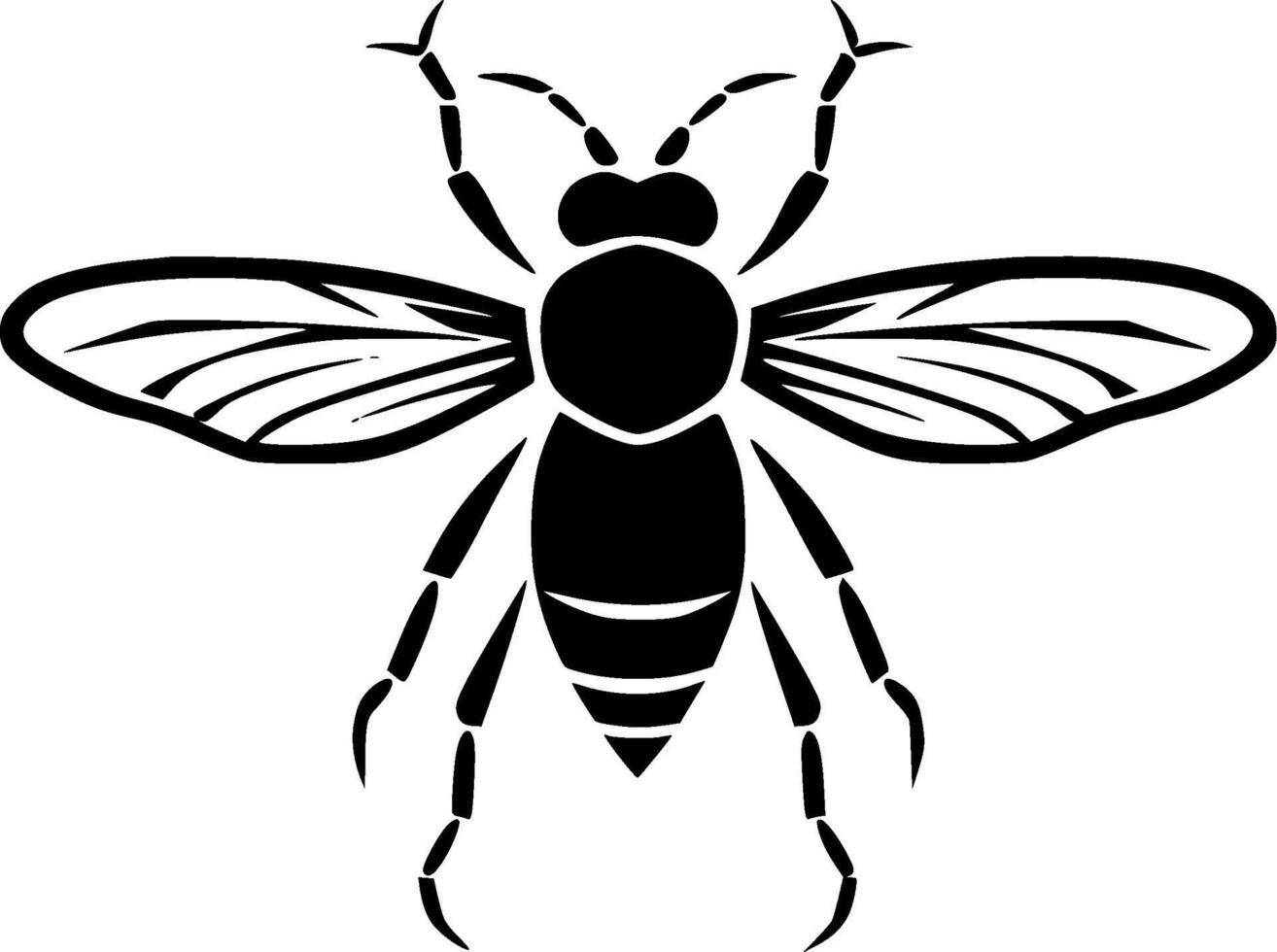 mosca - minimalista e plano logotipo - vetor ilustração