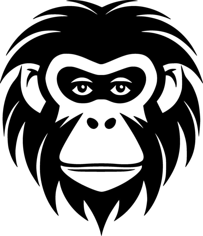 macaco, minimalista e simples silhueta - vetor ilustração