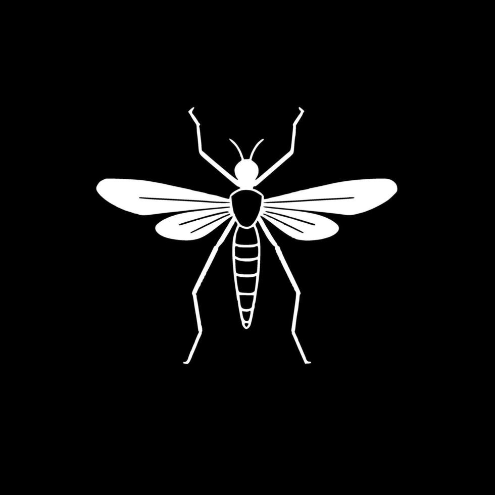 mosquito, Preto e branco vetor ilustração