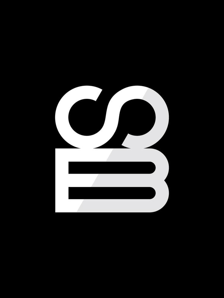 sb monograma logotipo vetor