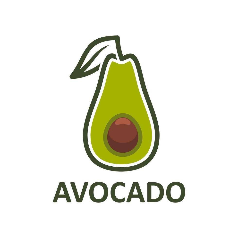 abacate Fazenda símbolo, suco e óleo Produção ícone vetor
