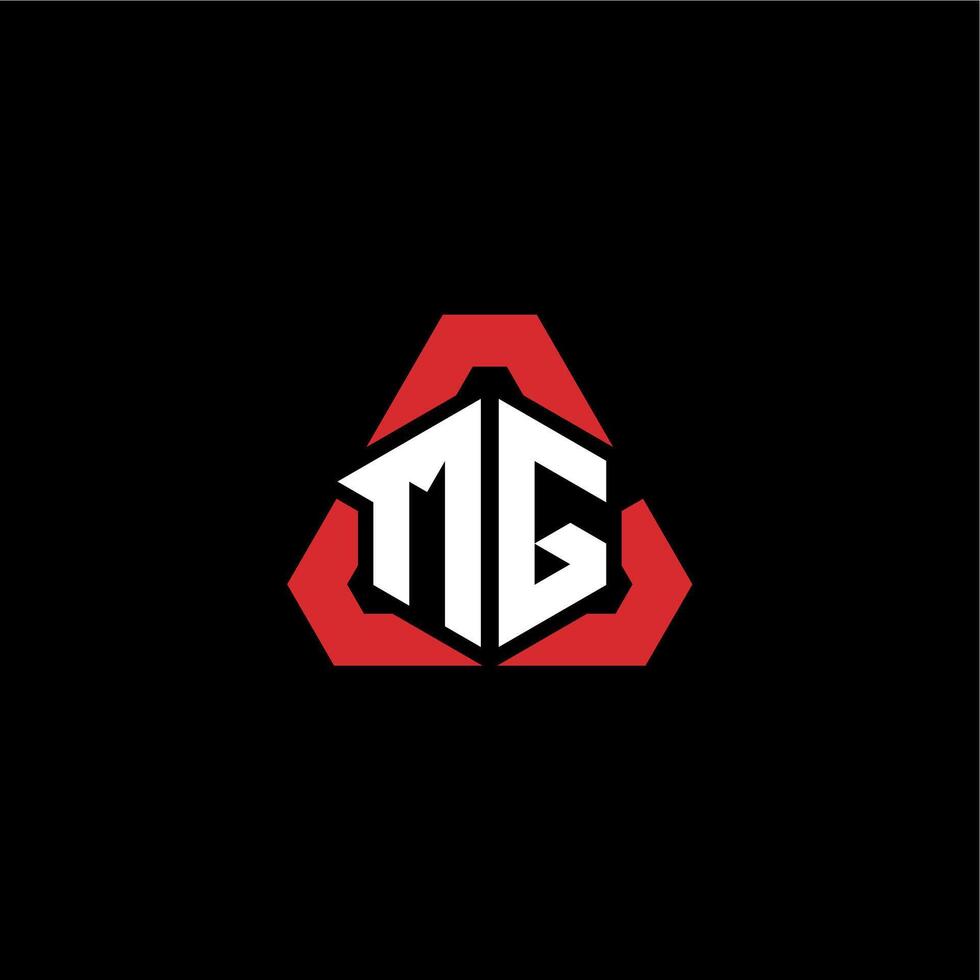 mg inicial logotipo esport equipe conceito Ideias vetor