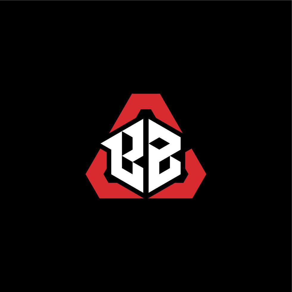 bb inicial logotipo esport equipe conceito Ideias vetor