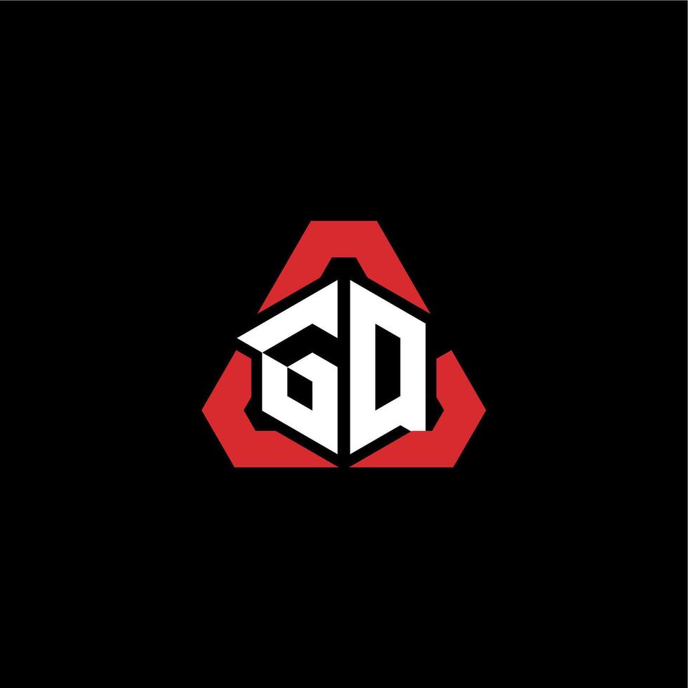 gq inicial logotipo esport equipe conceito Ideias vetor