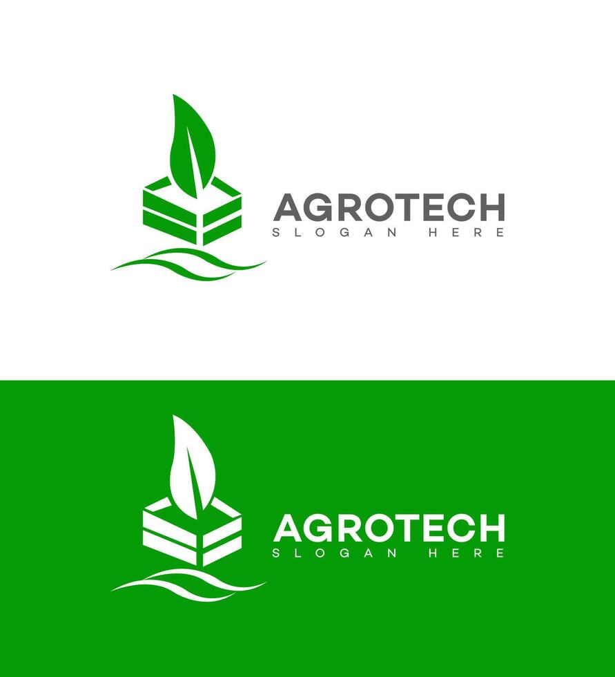 agro tecnologia logotipo ícone marca identidade placa símbolo vetor