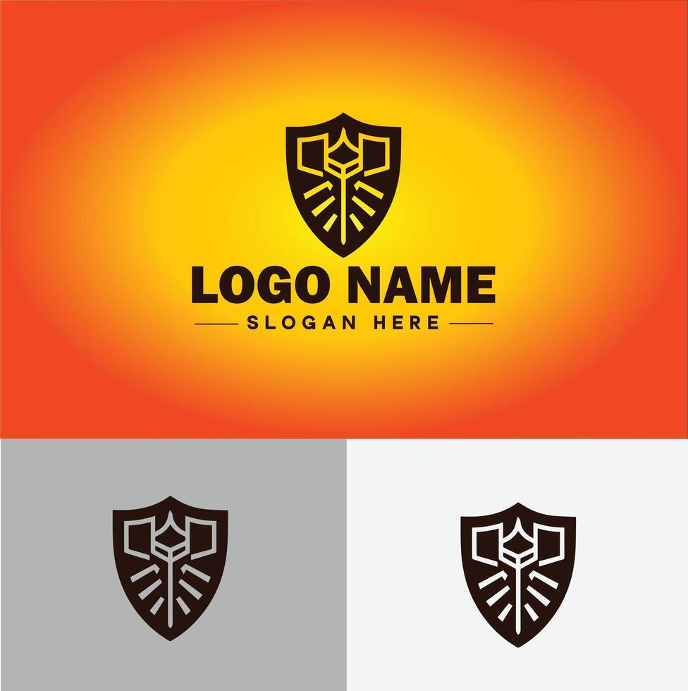 escudo logotipo vetor arte proteger escudo segurança ícone companhia logotipo modelo