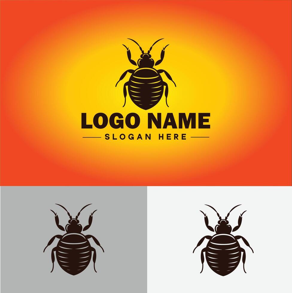 percevejo logotipo vetor arte ícone gráficos para o negócio marca ícone percevejo logotipo modelo