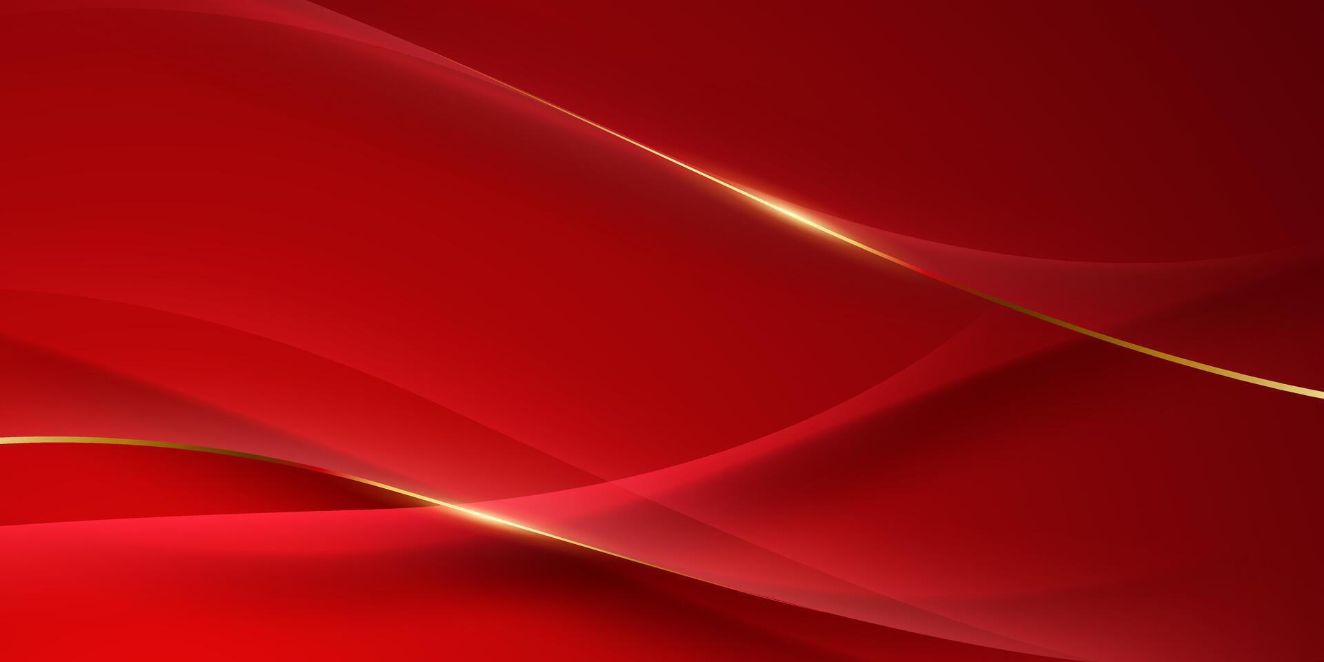 abstrato fundo Projeto moderno vermelho e ouro geométrico elementos vetor ilustração