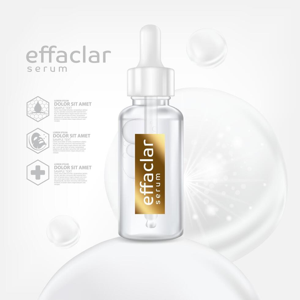 efaclar sérum pele Cuidado Cosmético vetor