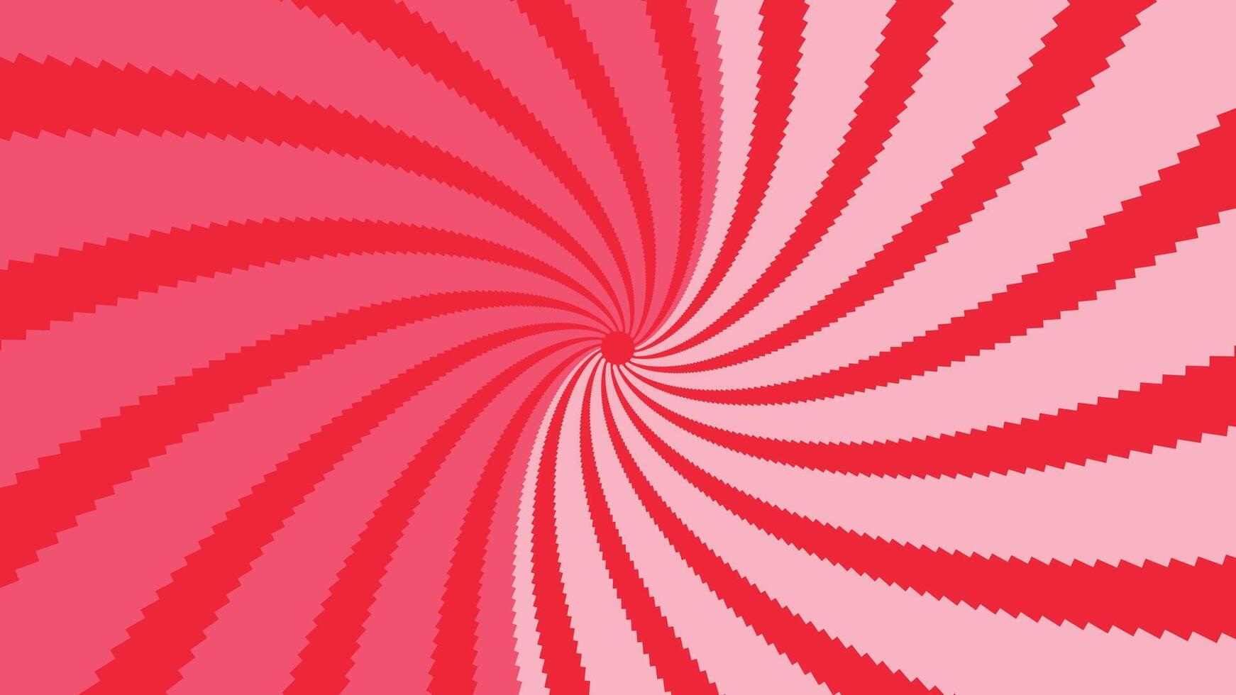 abstrato espiral pontilhado vórtice estilo urgência vermelho Rosa cor fundo. vetor