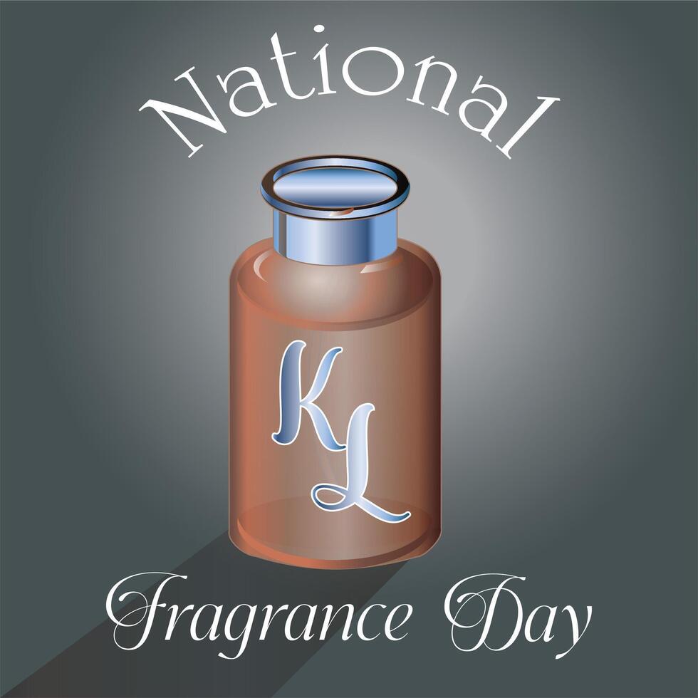 nacional fragrância dia placa vetor