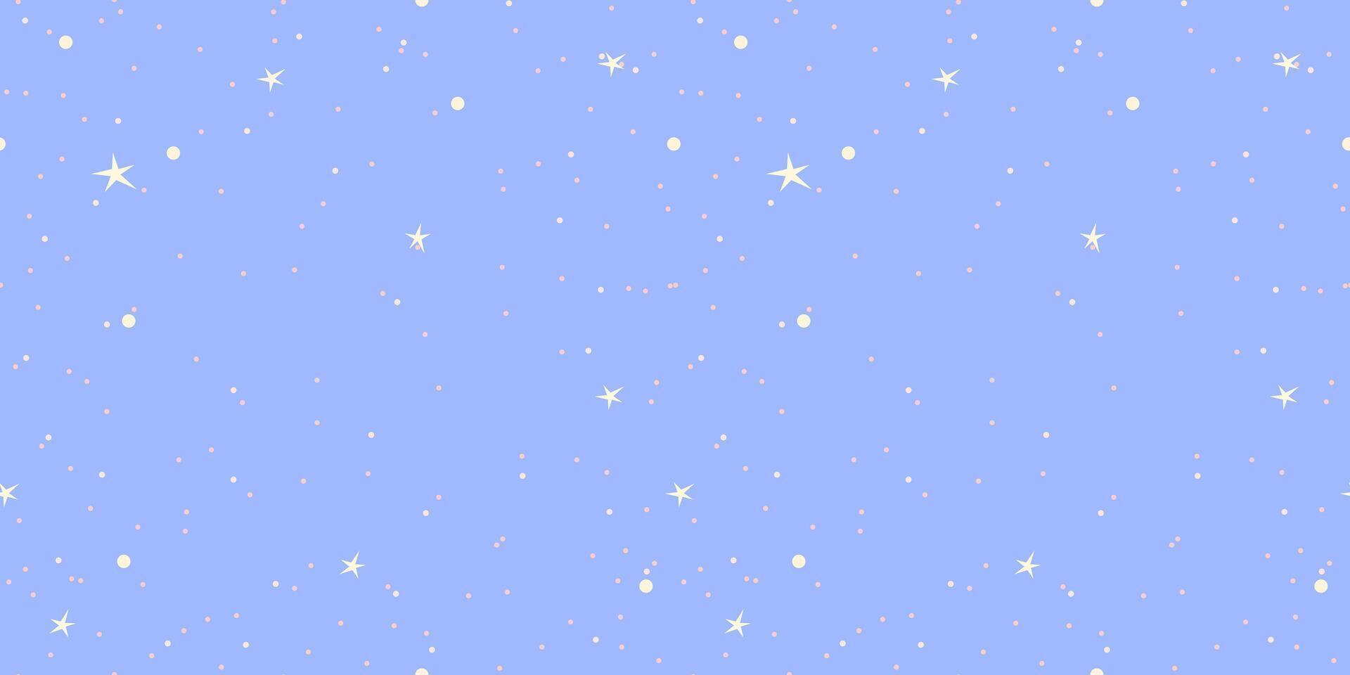 quadrado desatado fundo com noite céu e estrelas para impressão em têxteis, cartões e papel de parede. vetor