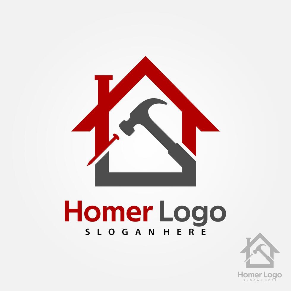 casa construção logotipo Projeto modelo. casa construção loja logotipo modelo vetor