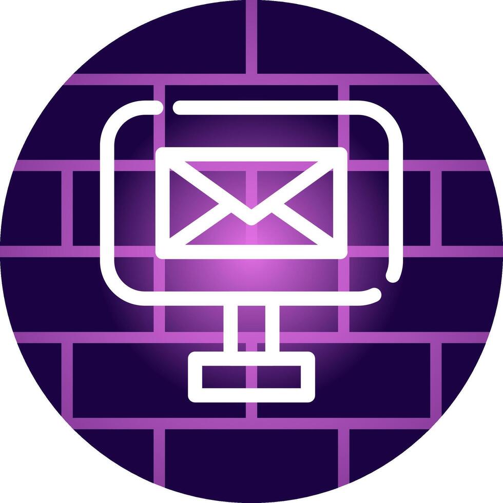 design de ícone criativo de e-mail digital vetor