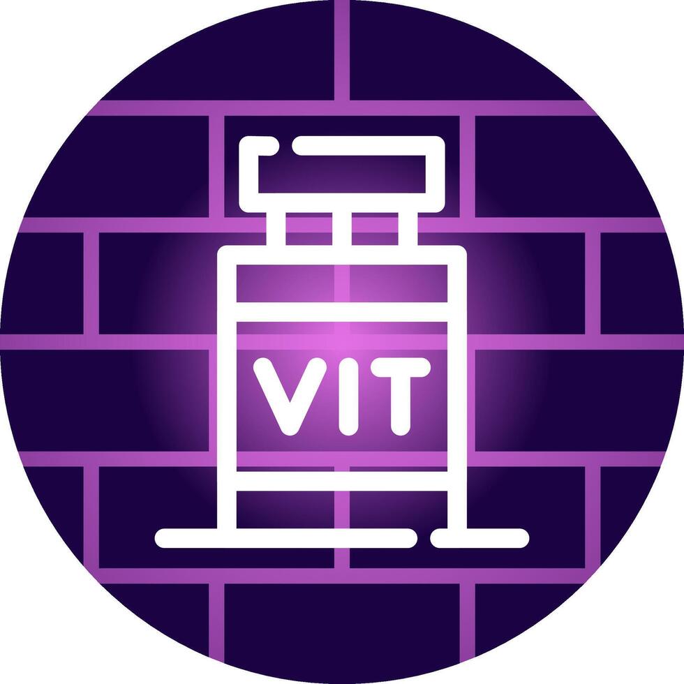 design de ícone criativo de vitamina vetor