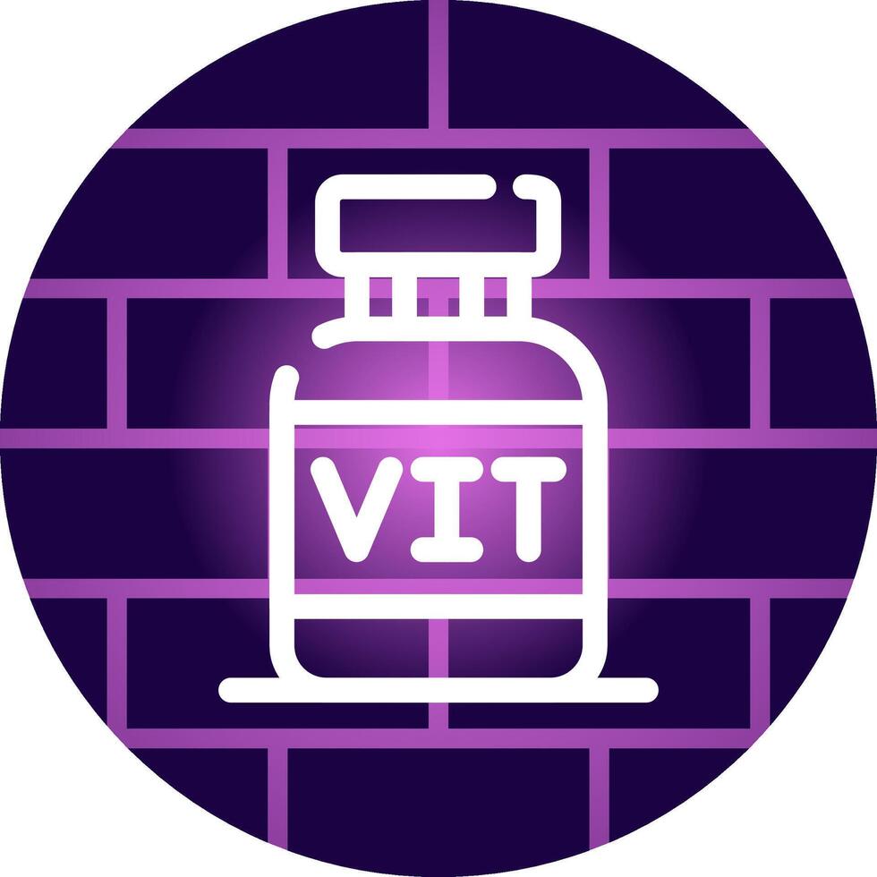 design de ícone criativo de vitaminas vetor