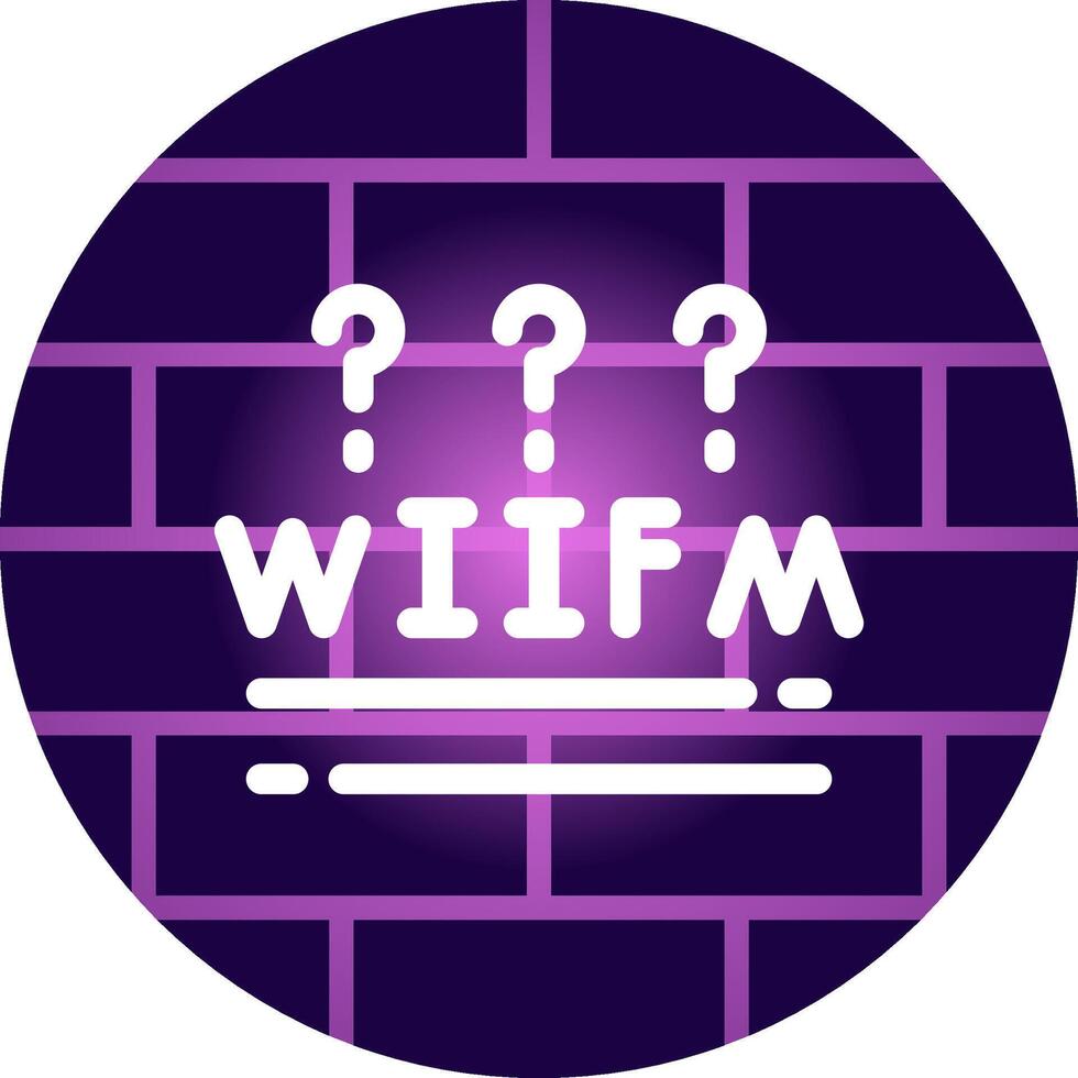 wiifm criativo ícone Projeto vetor