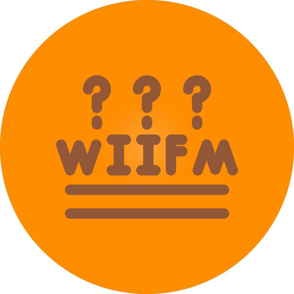 wiifm criativo ícone Projeto vetor