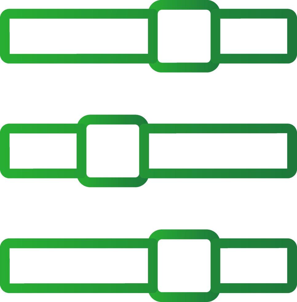 design de ícone criativo de controles deslizantes vetor