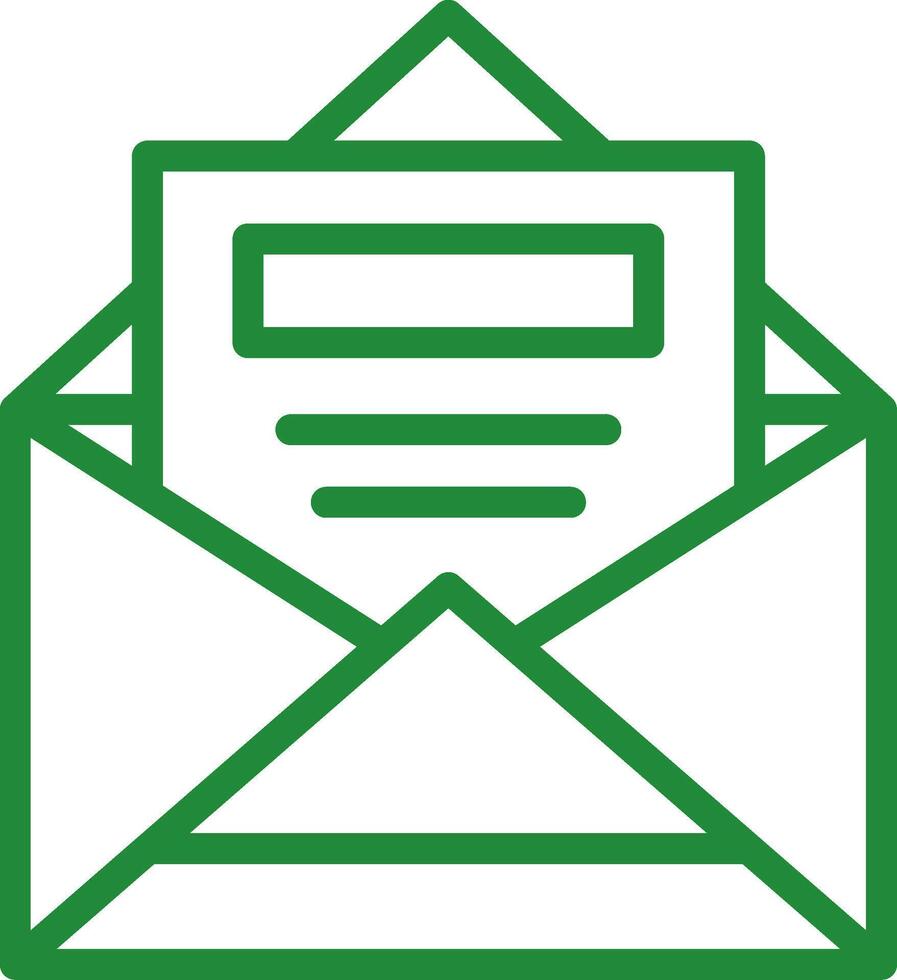 aberto o email criativo ícone Projeto vetor