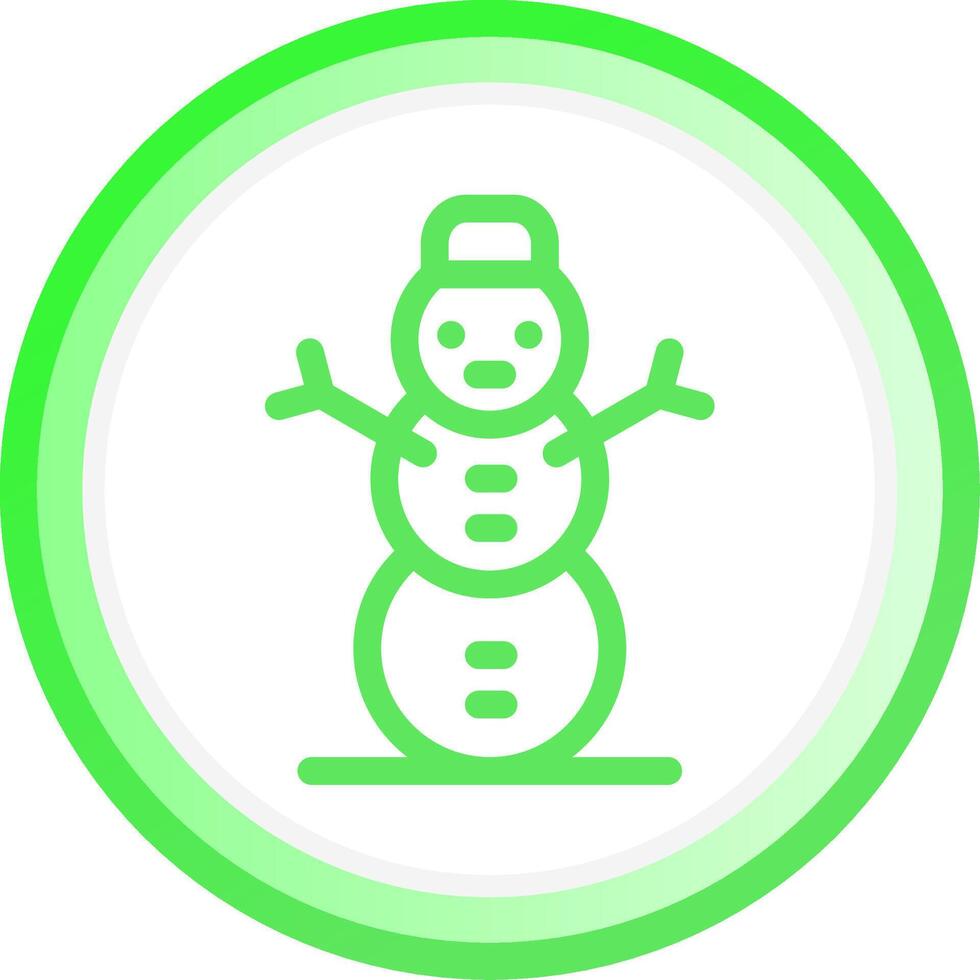 design de ícone criativo de boneco de neve vetor