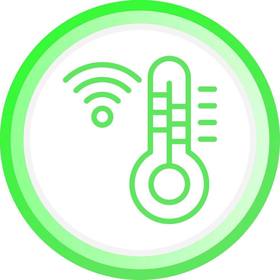 termostato criativo ícone Projeto vetor