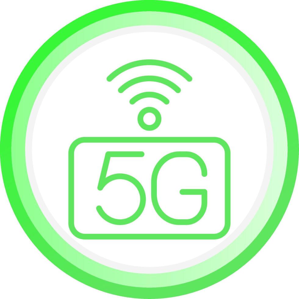 5g rede criativo ícone Projeto vetor