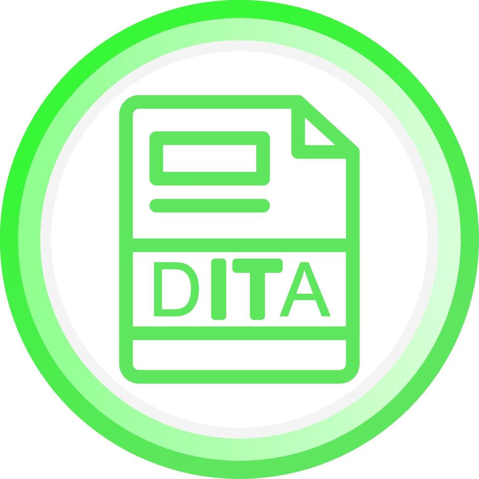 dita criativo ícone Projeto vetor