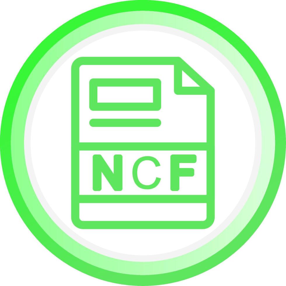 ncf criativo ícone Projeto vetor