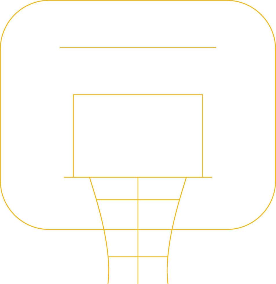 design de ícone criativo de basquete vetor