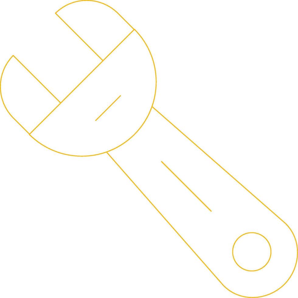 design de ícone criativo de chave inglesa vetor
