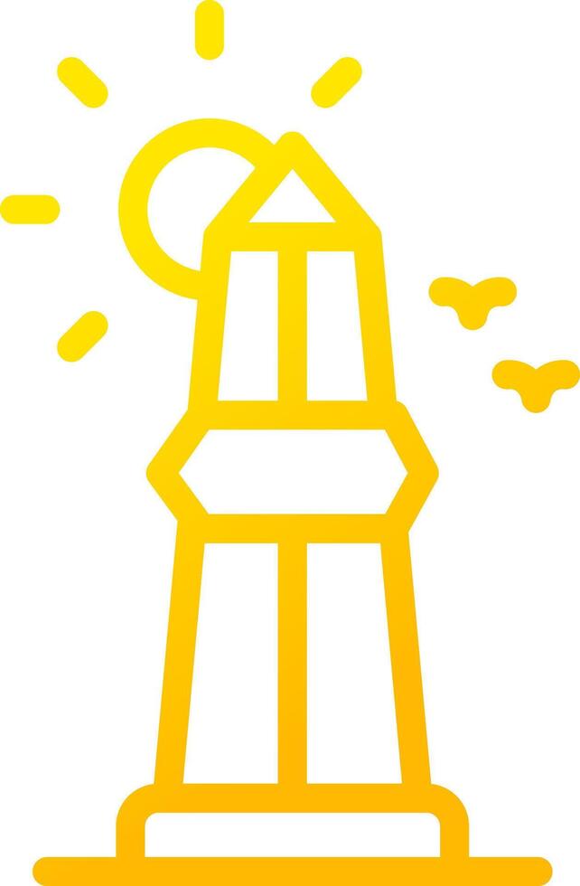 design de ícone criativo obelisco vetor