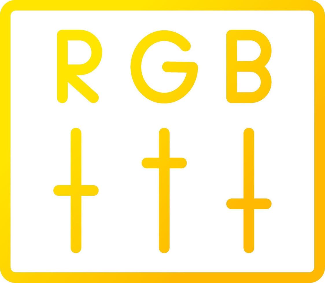 design de ícone criativo rgb vetor