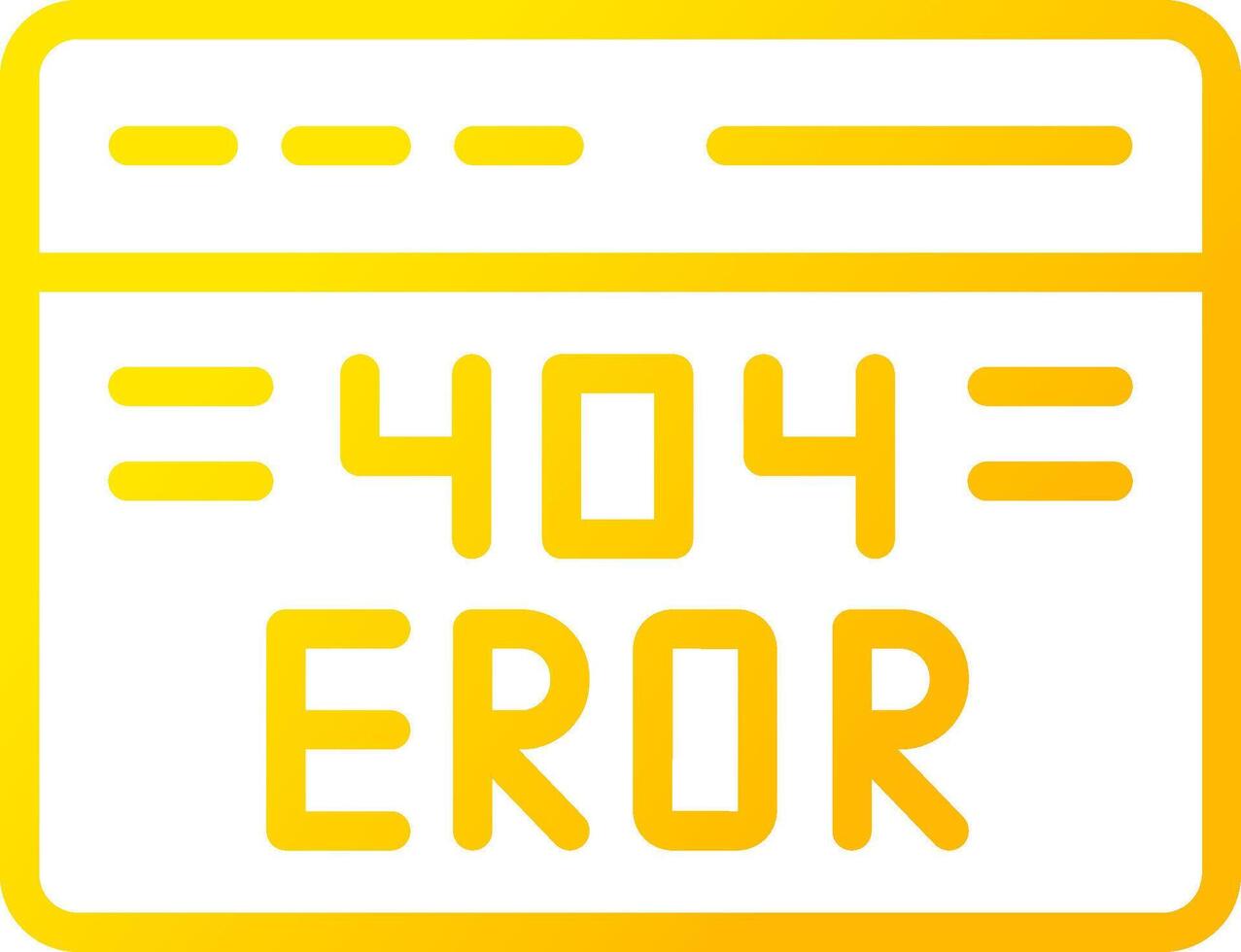 design de ícone criativo de erro 404 vetor