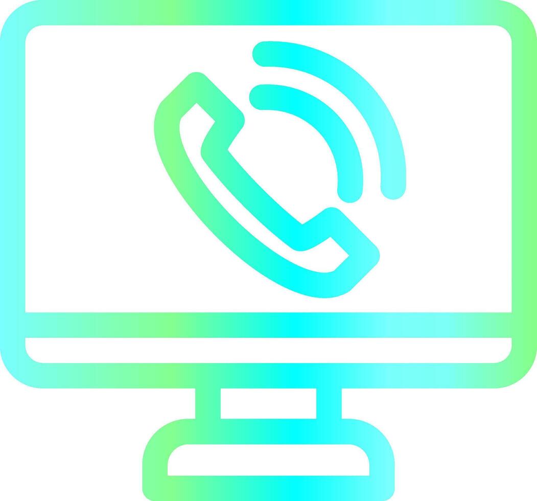 design de ícone criativo de chamada telefônica vetor