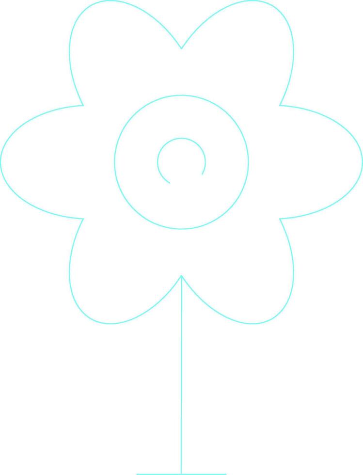 design de ícone criativo de flor vetor