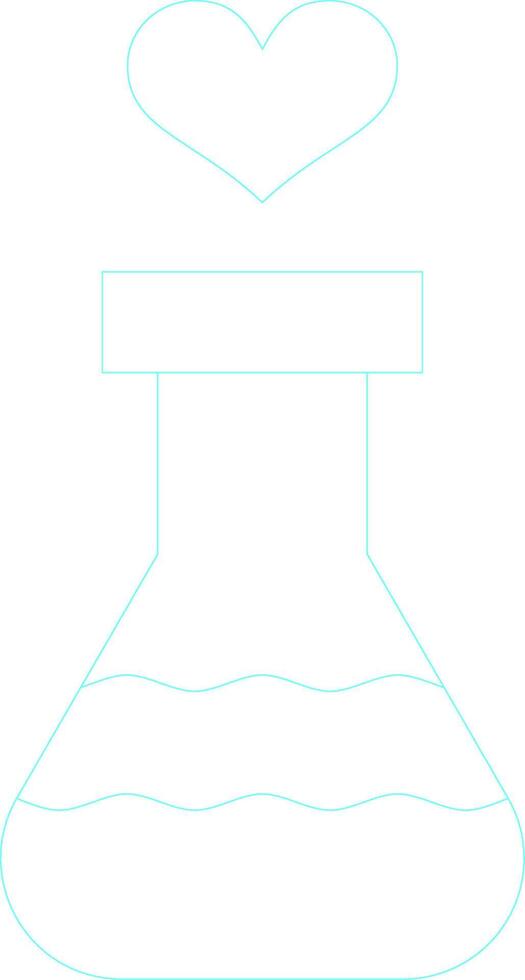 design de ícone criativo de tubo de ensaio vetor
