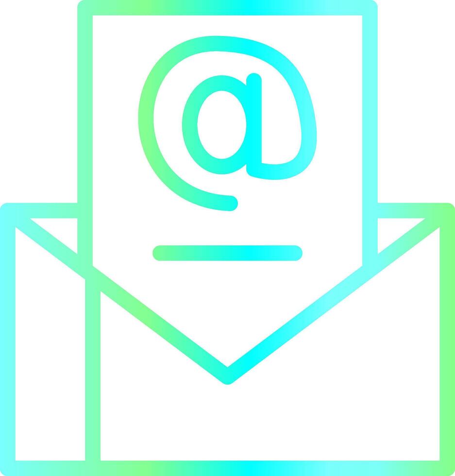 o email marketing criativo ícone Projeto vetor