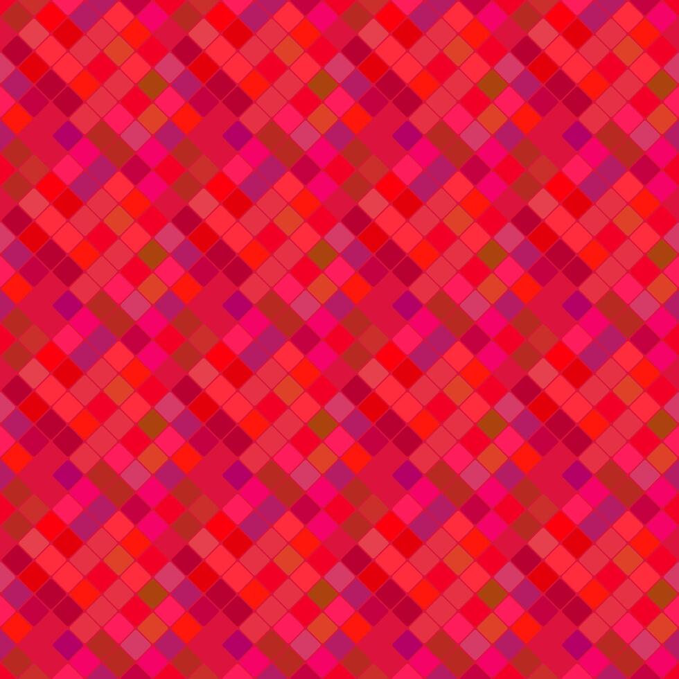 geométrico desatado diagonal quadrado padronizar fundo Projeto - abstrato recorrente vermelho vetor gráfico a partir de quadrados