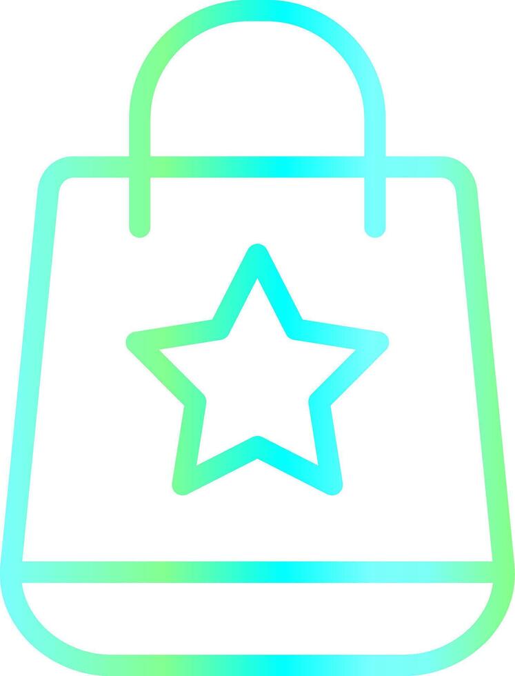 design de ícone criativo de sacola de compras vetor