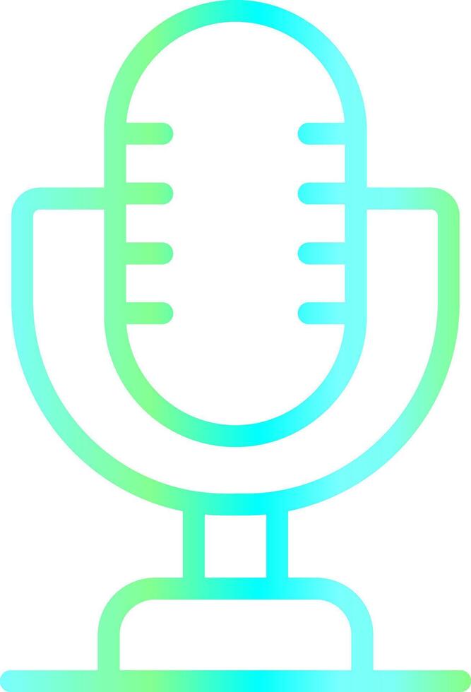 design de ícone criativo de microfone vetor