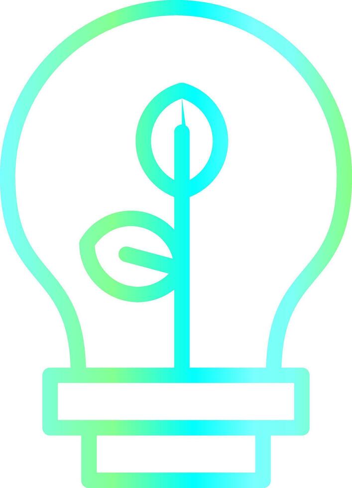 eco lâmpada criativo ícone Projeto vetor