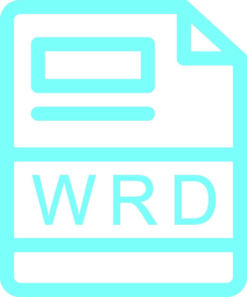 wrd criativo ícone Projeto vetor