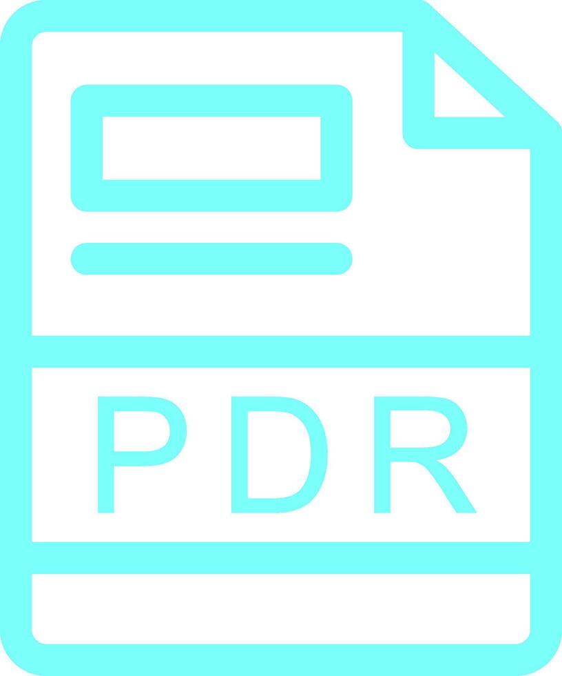 pdr criativo ícone Projeto vetor